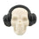 SKULL WITH HEADPHONES 18ct WHITE GOLD CUFFLINKS