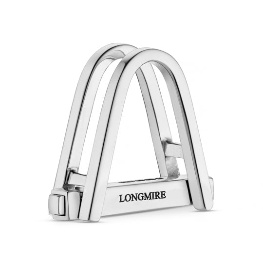 DOUBLE STIRRUP 18ct WHITE GOLD CUFFLINKS