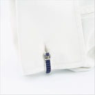 LAPIS LAZULI cufflinks in 18k white gold - cuff