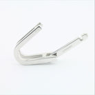 Giant double stirrup cufflinks 18k white gold - side