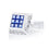DIAMOND AND SAPPHIRE PYRAMID 18ct WHITE GOLD CUFFLINKS