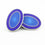 DOUBLE OVAL BLUE/BLUE ENAMEL CUFFLINKS
