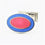 DOUBLE OVAL PALE BLUE/PINK ENAMEL T-BAR CUFFLINKS