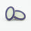 DOUBLE OVAL LAVENDER/WHITE ENAMEL CUFFLINKS