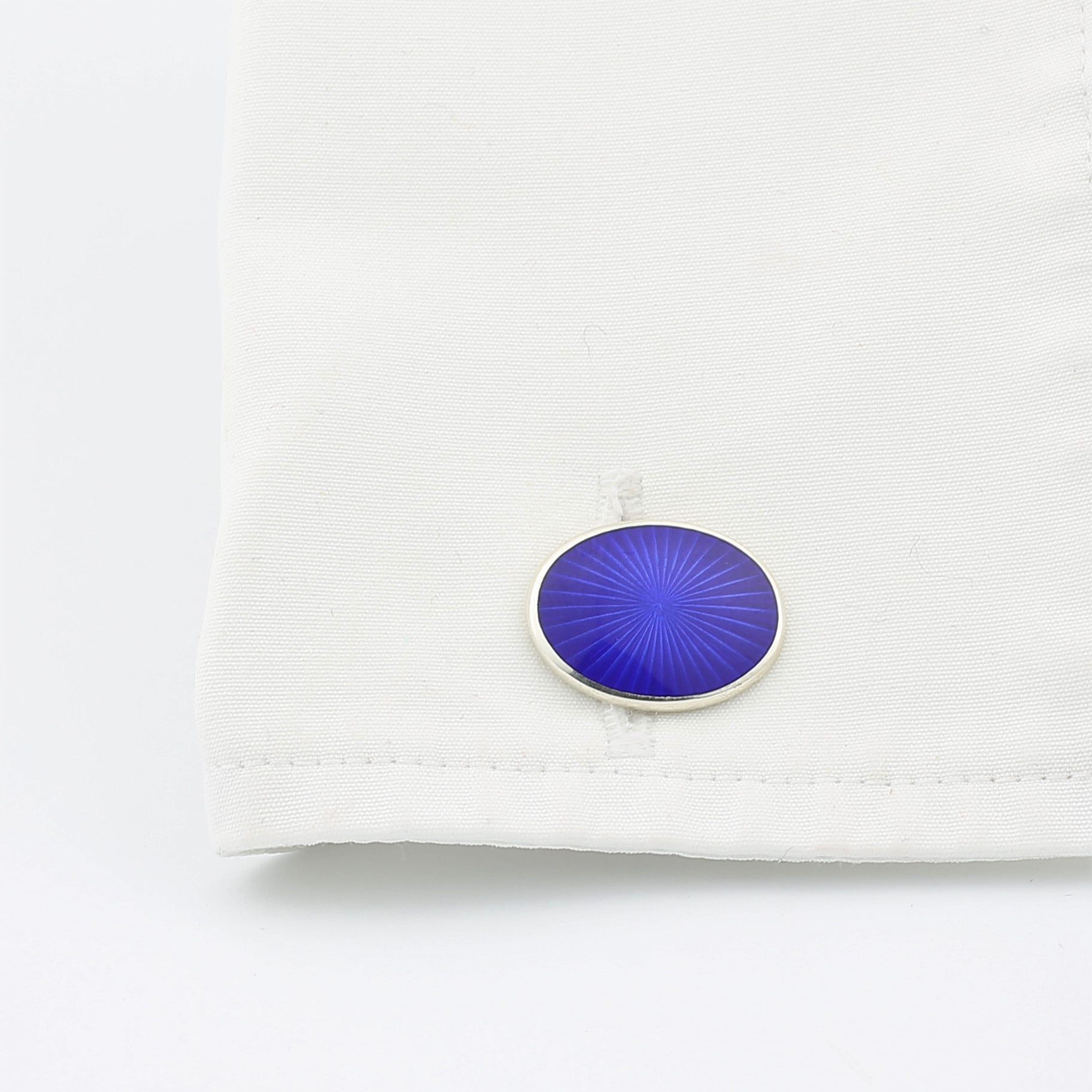 Starburst blue enamel - cuff