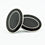 DOUBLE OVAL DRESS SET BLACK/BLACK ENAMEL