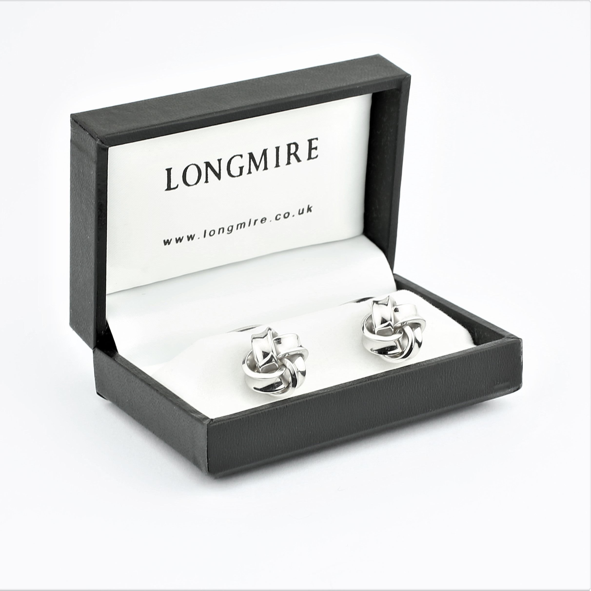 KNOT SILVER CUFFLINKS - boxed