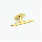 BASKET CREAM ENAMEL SHIRT STUDS - rear