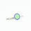 DOUBLE CIRCLE PALE BLUE/PALE GREEN ENAMEL SHIRT STUDS