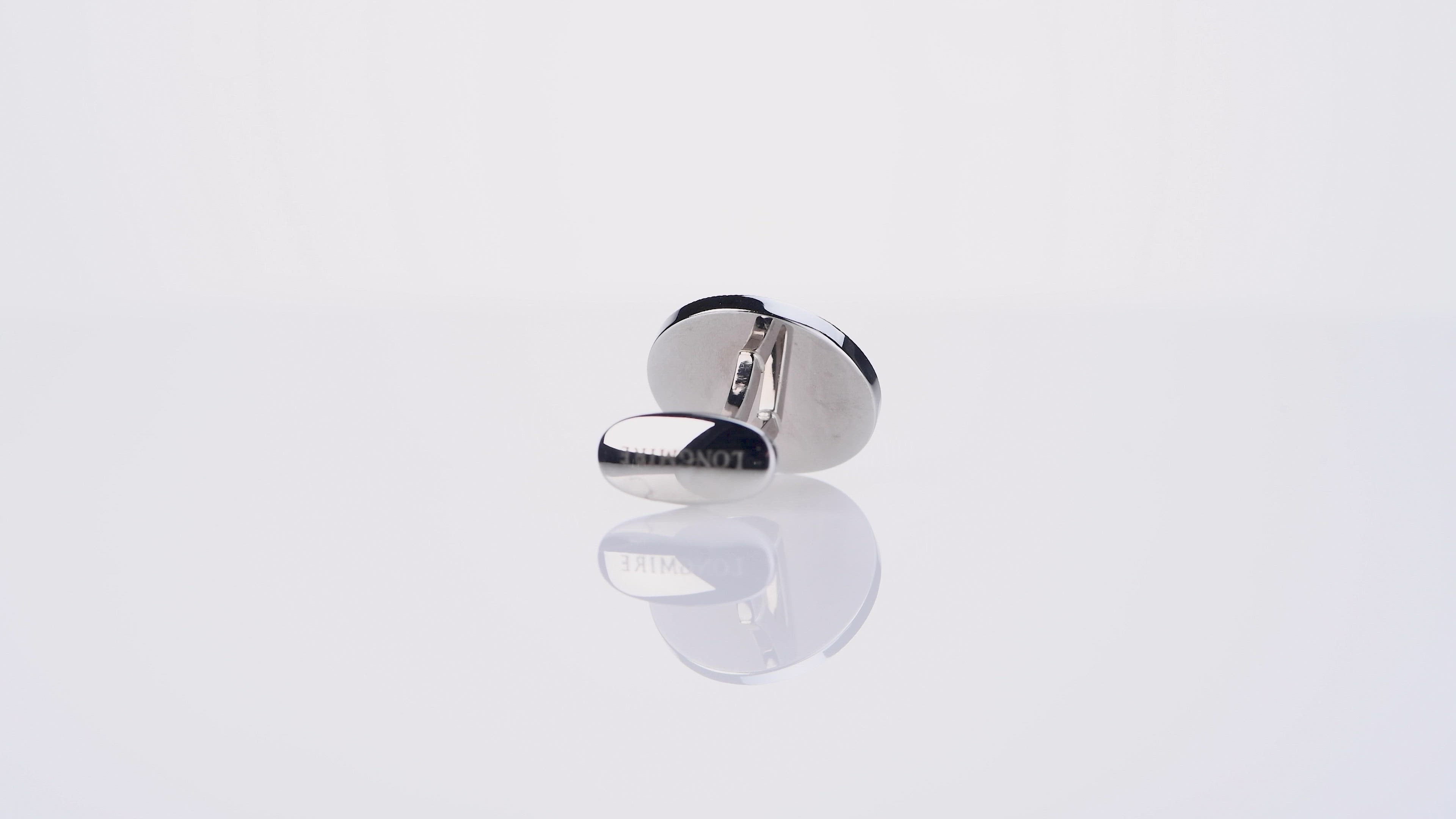 BLUE SUNBEAM 18ct WHITE GOLD CUFFLINKS - video