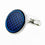 TRANSLUCENT BLUE ENAMEL CUFFLINKS