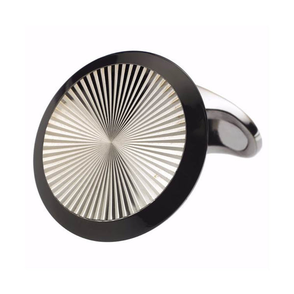 RADIAL 18ct WHITE GOLD CUFFLINKS