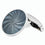 STAR GREY ENAMEL 18ct WHITE GOLD CUFFLINKS