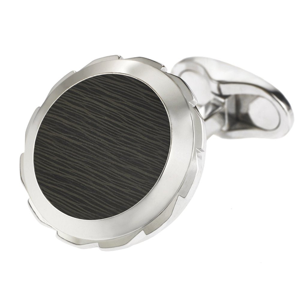 Catherine wheel cufflinks 18k white gold